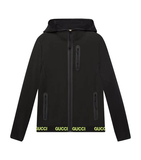 gucci technical zip up